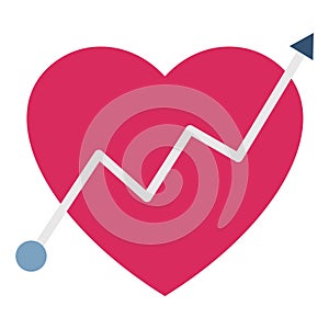 Cardiogram  Glyph Style vector icon which can easily modify or edit