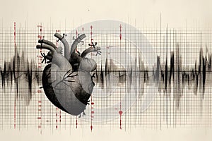 Cardiogram. Heart rhythm check. Arrhythmia. Heart failure