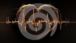 cardiogram love heart.