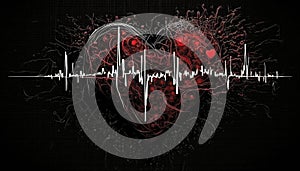 cardiogram love heart.