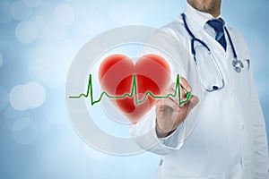 Cardiologist and healthcare concepts