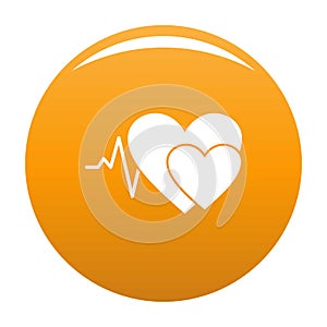 Cardiology icon orange