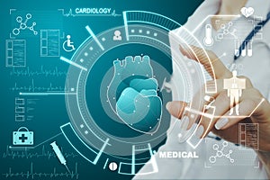 Cardiology and science concept