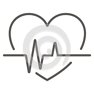 Cardiology wave monitor heart icon