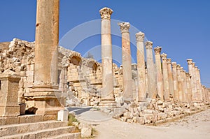 The Cardo Colonnaded Street, Jerash (Jordan)