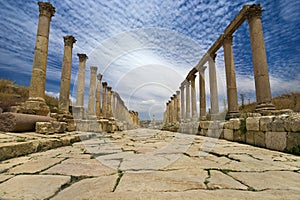 The Cardo in Jerash photo