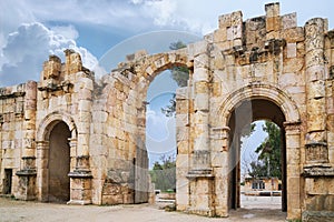 Cardo Maximus. Ancient Roman city of Gerasa photo
