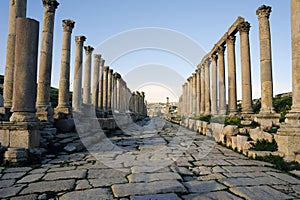 The Cardo Maximus in Jerash. Jordan photo