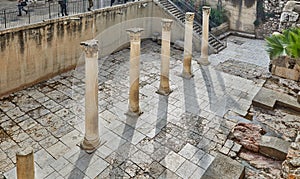 Cardo Street in Jerusalem, the former central street of the city