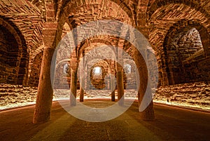 Crypt in the church of Cardona Castle in Spain.