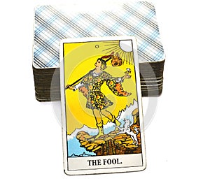 The Fool Tarot Card Begginins Rebirth Faith photo