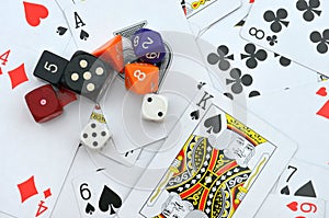 Cards and dices