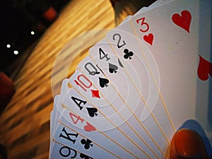 Cards like gambling life .