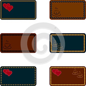 Cards, templates for invitations, business cards, menus, greeting cards