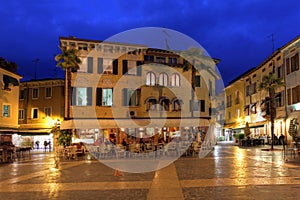 Carducci Square in Sirmione, Italy