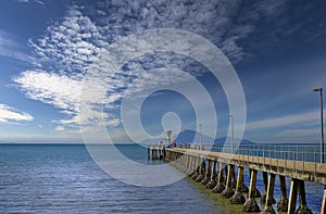 Cardwell in North Queensland Australia.View of the jetty or pier photo