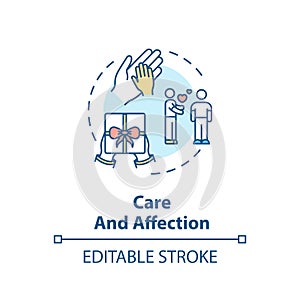 Care and affection concept icon