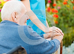 Care for Elderly in Wheelchair