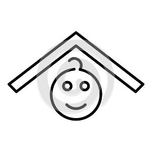 Care house support icon outline vector. Spouse unit