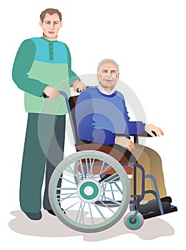 Care of invalids older persons