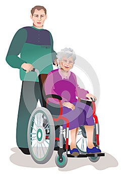 Care of invalids older persons