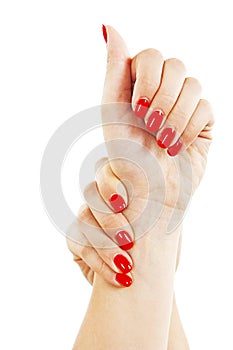 Care for sensuality woman nails