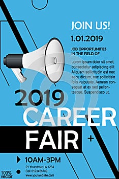 Career business or job fair Poster or Banner Design.