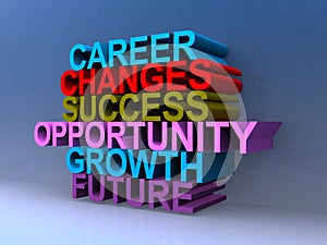 Career changes success opportunity growth future