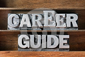 Career guide tray