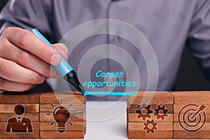 CAREER OPPORTUNITIES. Business, Technology, Internet and network concept