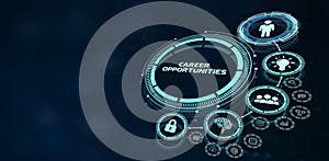 CAREER OPPORTUNITIES. Business, Technology, Internet and network concept