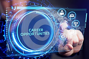 CAREER OPPORTUNITIES. Business, Technology, Internet and network concept