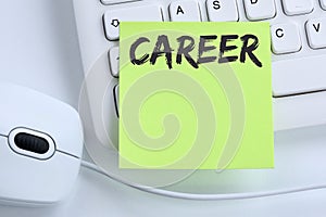 Career opportunities goals success and development business concept mouse