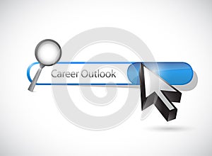 Career outlook search bar illustration design photo