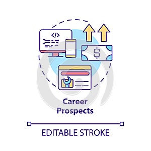 Career prospects concept icon