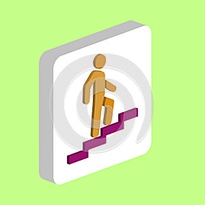 career Simple vector icon. Illustration symbol design template for web mobile UI element. Perfect color isometric pictogram on 3d