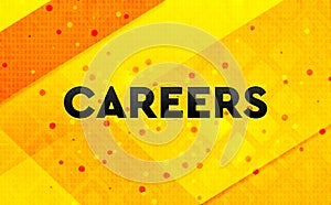 Careers abstract digital banner yellow background
