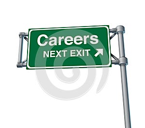 Careers Freeway Exit Sign highway street