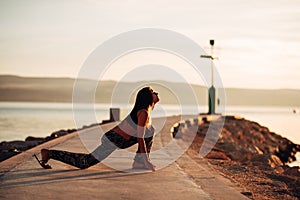 Carefree calm woman meditating in nature.Finding inner peace.Yoga practice.Spiritual healing lifestyle.Enjoying peace,anti-stress