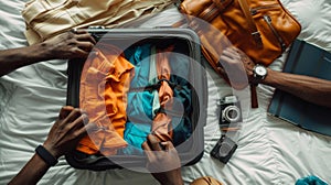 A Carefully Packed Suitcase.AI generated image