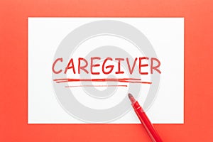 Caregiver Word Concept