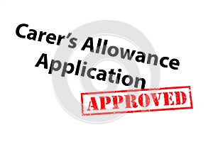 Carers Allowance Application Approved