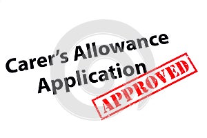 Carers Allowance Application Approved photo