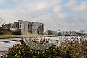 Carew Castle and today mill Pembrokeshire photo