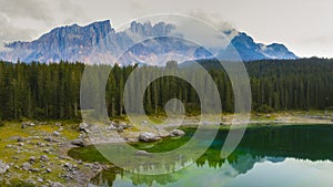 Carezza lake, dolomites