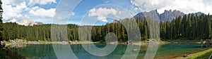 Carezza Lake panorama