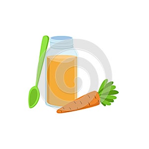 CarFresh Carrot Juice In Jar Supplemental Baby Food Products Allowed For First Complementary Feeding Of Small Child