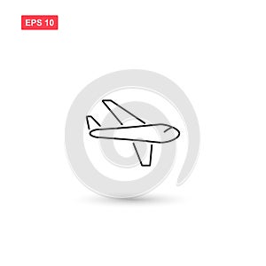 Cargo airplane icon vector design isolated 4