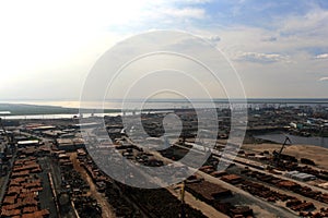 Cargo berths and terminals in the port of Dudinka photo