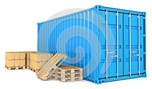 Cargo Container and Goods.